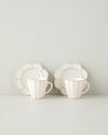 Soft Cloud Stoneware 4 Parça 2 Kişilik Kahve Fincan Takımı 70 ml Açık Pembe