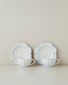 Soft Cloud Stoneware 4 Parça 2 Kişilik Çay Fincanı Takımı 150 ml Açık Mavi