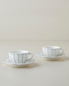 Soft Cloud Stoneware 4 Parça 2 Kişilik Çay Fincanı Takımı 150 ml Açık Mavi