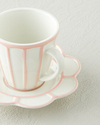 Soft Cloud Stoneware 4 Parça 2 Kişilik Kahve Fincan Takımı 70 ml Açık Pembe