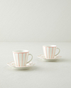 Soft Cloud Stoneware 4 Parça 2 Kişilik Kahve Fincan Takımı 70 ml Açık Pembe