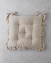 Soft Cozy Sandalye Minderi 40x40 cm Bej