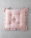 Soft Cozy Sandalye Minderi 40x40 cm Pudra
