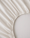 Soft Flourish Krep Tek Kişilik Çarşaflı Nevresim Takımı 160x220 cm Bej
