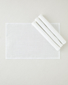 Soft glow Polyester 4'lü Amerikan Servis 30x45 cm Beyaz