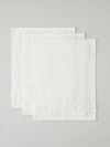 Soft Ruffle Pamuk 3'lü Havlu Seti 30x40 cm Fildişi