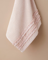 Soft Ruffle Pamuk Yüz Havlusu 50x80 cm Pudra