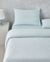 Soft Streaks İpliği Boyalı Çift Kişilik Nevresim Takımı 200x220 cm Yeşil