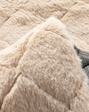 Soft Touch Rabbit Pelüş Halı 120 cm Bej