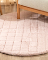 Soft Touch Rabbit Pelüş Halı 120 cm Pudra