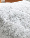 Soft Touch Rabbit Peluş Kırlent Kılıfı Açık Gri