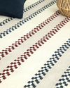 Sparks Dokuma Kilim 120x180 cm Beyaz - Bordo