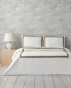 Splendent Çerçeveli Lyocell Çift Kişilik Nevresim Takımı 200x220 cm Beyaz - Bej