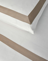 Splendent Çerçeveli Lyocell Çift Kişilik Nevresim Takımı 200x220 cm Beyaz - Bej