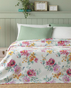 Splendid Blooms Baskılı King Size Pike Pembe