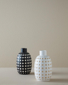 Spotty Dolomite Vazo Beyaz