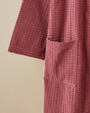Square %100 Pamuk Bornoz L-XL Koyu Pembe