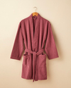 Square %100 Pamuk Bornoz L-XL Koyu Pembe