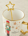 Stary Soldier New Bone China Kaşıklı Kupa 360 ml Kırmızı - Yeşil
