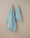 Stripe Edge Pamuk Banyo Havlusu 70x140 cm Mint