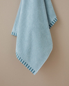Stripe Edge Pamuk Banyo Havlusu 70x140 cm Mint