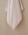 Stripe Edge Pamuk Banyo Havlusu 70x140 cm Pudra