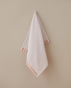 Stripe Edge Pamuk Yüz Havlusu 50x80 cm Pudra