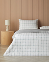 Stripe Harmony  Kolay Ütülenir Çift Kişilik Nevresim Seti 200x220 cm GRİ-YEŞİL