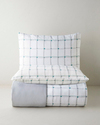 Stripe Harmony  Kolay Ütülenir Çift Kişilik Nevresim Seti 200x220 cm GRİ-YEŞİL
