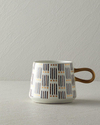 Stripy Stoneware Kupa 350 ml Siyah