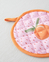 Summer Orange Polyester 2'li Mutfak Seti 17x30 Cm + 20x20 Cm Kırmızı-Pembe