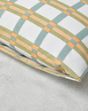 Summer Plaid Kolay Ütülenir 2'li Yastık Kılıfı 50x70 cm Yeşil