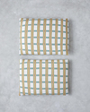 Summer Plaid Kolay Ütülenir 2'li Yastık Kılıfı 50x70 cm Yeşil