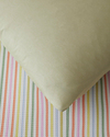 Summer Stripe Çift Kişilik Pike Takımı 200x220 cm Yeşil-Turuncu