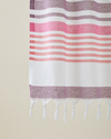 Sunjoy Rejenere Çizgili Peştamal 80x150 cm Pembe-Mor