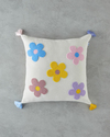 Sweet Flowers Bebe Dekoratif Kırlent 45x45 cm Ekru
