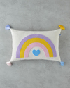 Sweet Rainbow Bebe Dekoratif Kırlent 33x50 cm Ekru