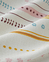 Sweet Stripes Baskılı Pamuklu Tek Kişilik Pike 150x220 cm Pembe