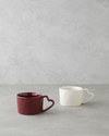 Sweethearts Stoneware 2'li Kupa 285 ml Bej – Bordo