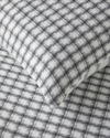 Swirl Check İpliği Boyalı Çift Kişilik Nevresim Takımı 200x220 cm Siyah