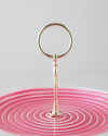 Swirly Cam Katlı Servis 21x28 cm Pembe