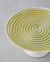 Swirly Cam Kek Standı 21 cm Yeşil