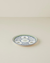 Talavera Garden Porselen Pasta Tabağı 21 cm Beyaz - Lacivert