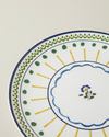 Talavera Garden Porselen Servis Tabağı 26 cm Beyaz - Lacivert