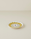 Talavera Glow Porselen Pasta Tabağı 21 cm Beyaz - Lacivert