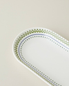 Talavera Porselen Kayık Tabak 19 cm Beyaz - Lacivert