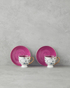 Talisman Magic New Bone China 4 Parça 2 Kişilik Kahve Fincan Takımı 100 ml Beyaz