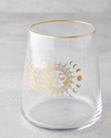 Talisman Mysterious Cam 2'li Bardak 380 ml Şeffaf-Gold