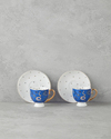 Talisman Snake New Bone China 4 Parça 2 Kişilik Kahve Fincan Takımı 100 ml Lacivert