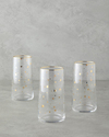 Talisman Star Cam 3'lü Bardak 380 ml Şeffaf-Gold